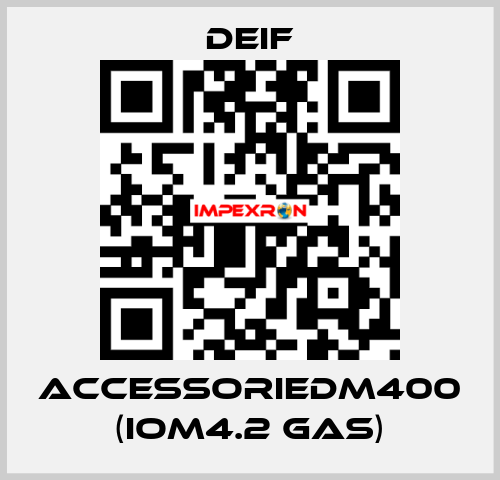 AccessorieDM400 (IOM4.2 GAS) Deif