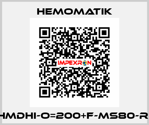 HMDHI-O=200+F-MS80-R1 Hemomatik