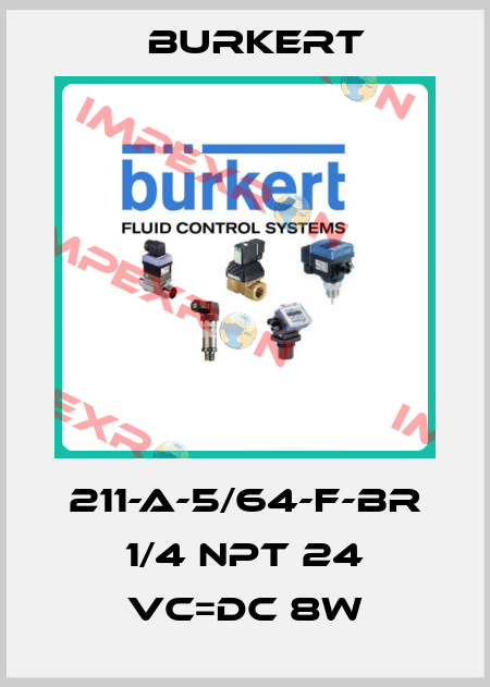 211-A-5/64-F-BR 1/4 NPT 24 VC=DC 8W Burkert