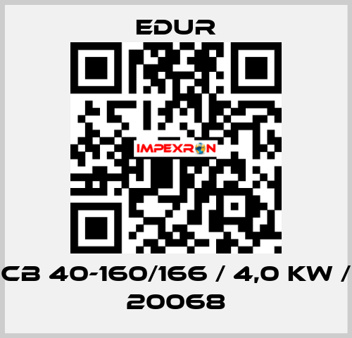 CB 40-160/166 / 4,0 KW / 20068 Edur