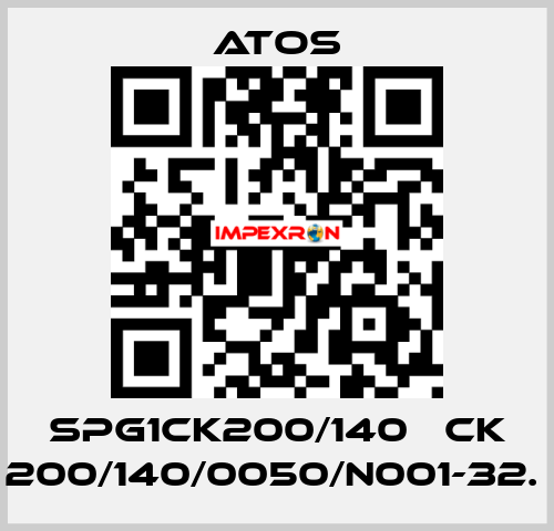 SPG1CK200/140   CK 200/140/0050/N001-32.  Atos