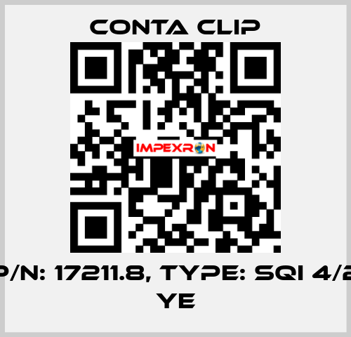 P/N: 17211.8, Type: SQI 4/2 YE Conta Clip