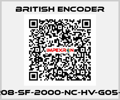 260/2-R08-SF-2000-NC-HV-G05-HT-IP64 British Encoder