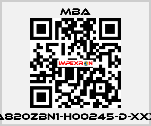 MBA820ZBN1-H00245-D-XXXXX MBA