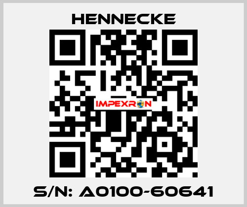 S/N: A0100-60641 Hennecke