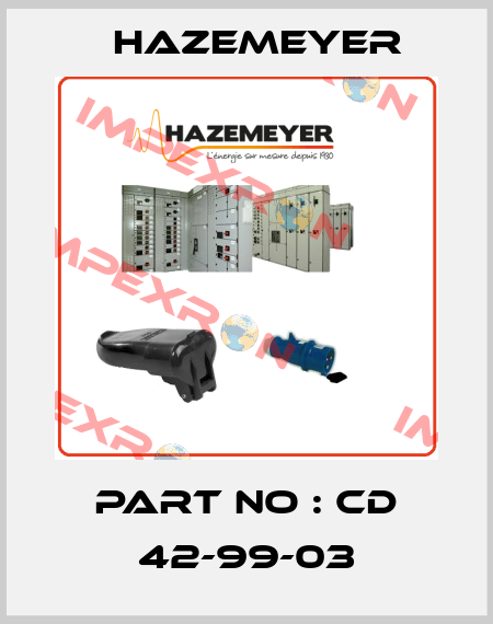 Part No : CD 42-99-03 Hazemeyer