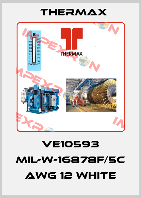 VE10593 MIL-W-16878F/5C AWG 12 WHITE Thermax