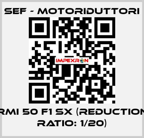 RMI 50 F1 SX (reduction ratio: 1/20) SEF - MOTORIDUTTORI