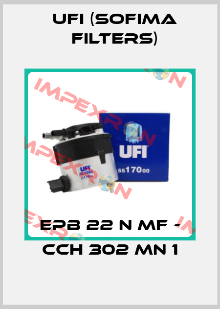 EPB 22 N MF - CCH 302 MN 1 Ufi (SOFIMA FILTERS)
