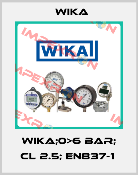 WIKA;0>6 BAR; CL 2.5; EN837-1  Wika