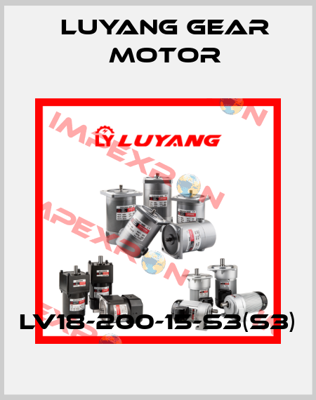 LV18-200-15-S3(S3) Luyang Gear Motor