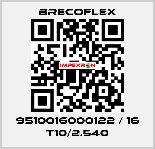 9510016000122 / 16 T10/2.540 Brecoflex