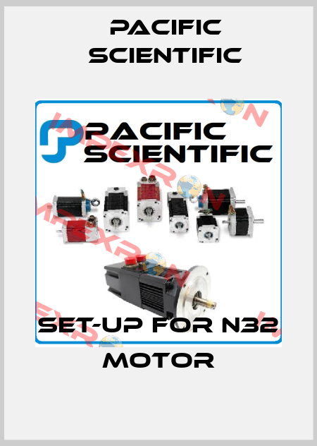 SET-UP FOR N32 MOTOR Pacific Scientific