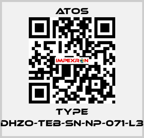 Type DHZO-TEB-SN-NP-071-L3 Atos