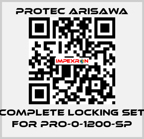 Complete locking set for PRO-0-1200-SP Protec Arisawa