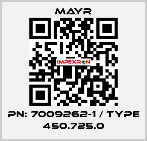 PN: 7009262-1 / Type 450.725.0 Mayr