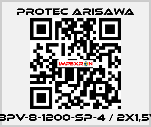 BPV-8-1200-SP-4 / 2x1,5" Protec Arisawa