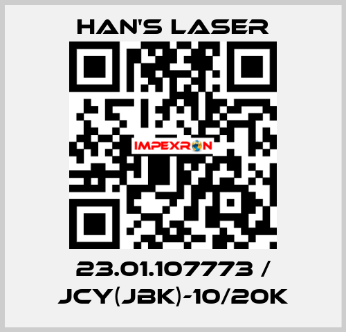 23.01.107773 / JCY(JBK)-10/20K Han's Laser