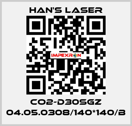 CO2-D30SGZ 04.05.0308/140*140/B Han's Laser