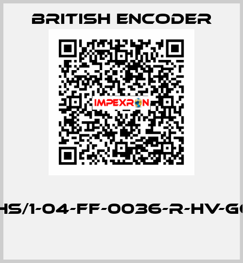  755HS/1-04-FF-0036-R-HV-G6-ST  British Encoder