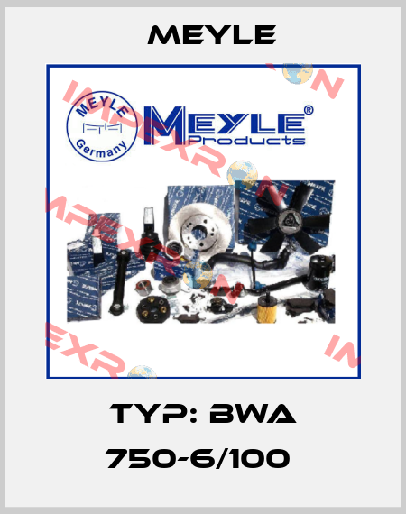 Typ: BWA 750-6/100  Meyle