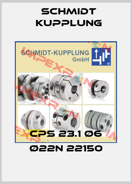 CPS 23.1 ø6 ø22N 22150 Schmidt Kupplung