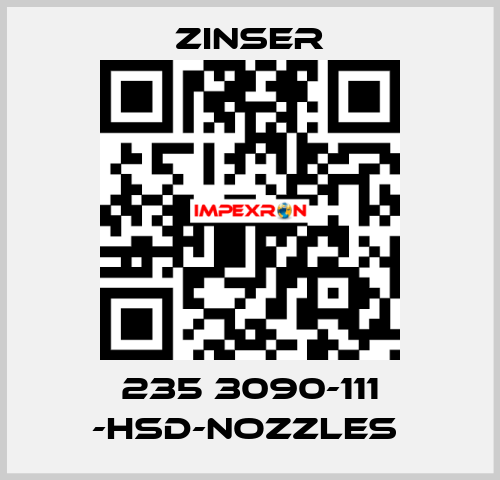 235 3090-111 -HSD-nozzles  Zinser