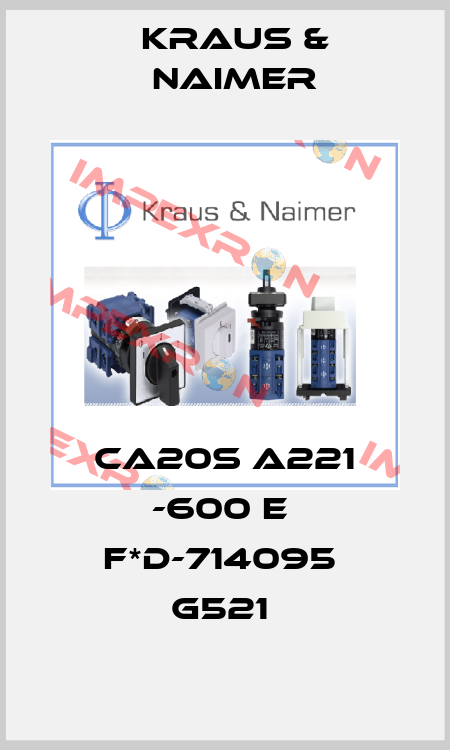 CA20S A221 -600 E  F*D-714095  G521  Kraus & Naimer