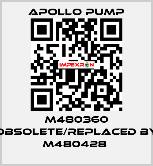 M480360 obsolete/replaced by M480428  Apollo pump