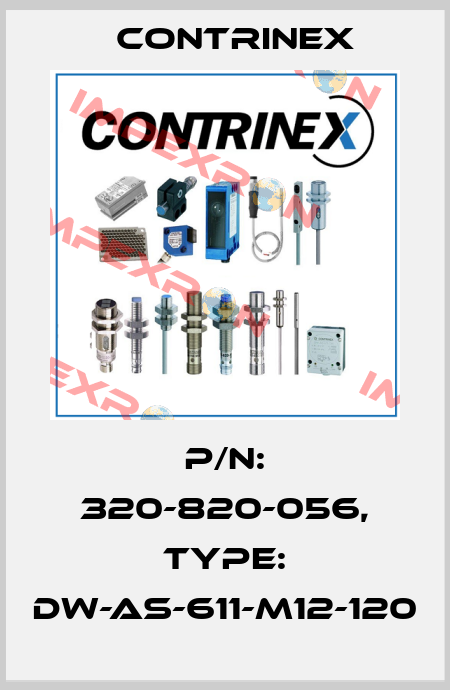 p/n: 320-820-056, Type: DW-AS-611-M12-120 Contrinex