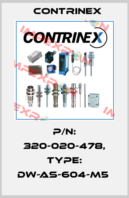 P/N: 320-020-478, Type: DW-AS-604-M5  Contrinex