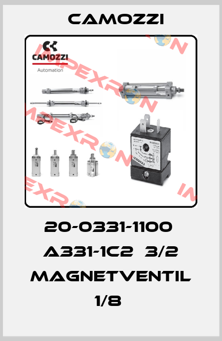 20-0331-1100  A331-1C2  3/2 MAGNETVENTIL 1/8  Camozzi