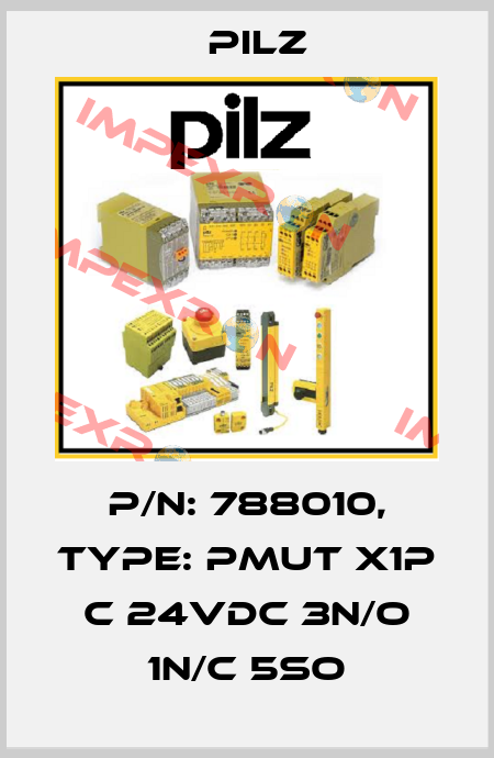 p/n: 788010, Type: PMUT X1P C 24VDC 3n/o 1n/c 5so Pilz