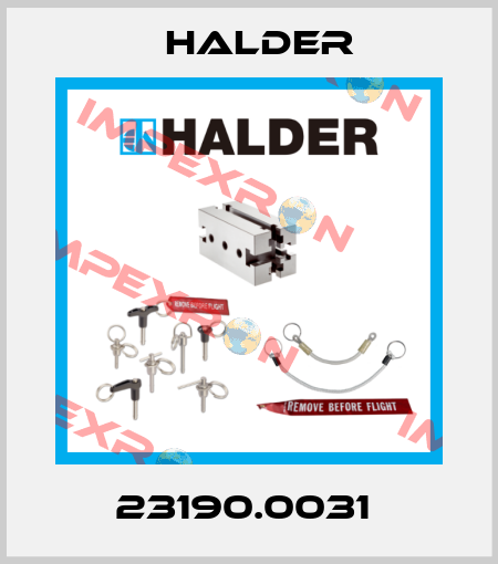 23190.0031  Halder