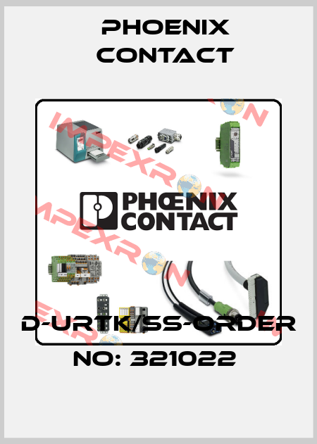 D-URTK/SS-ORDER NO: 321022  Phoenix Contact