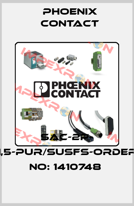 SAC-2P- 1,5-PUR/SUSFS-ORDER NO: 1410748  Phoenix Contact
