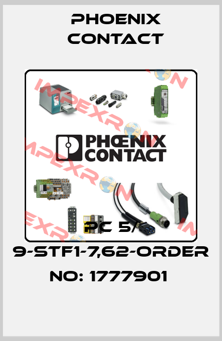 PC 5/ 9-STF1-7,62-ORDER NO: 1777901  Phoenix Contact