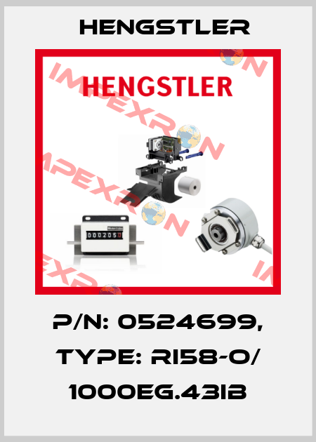p/n: 0524699, Type: RI58-O/ 1000EG.43IB Hengstler