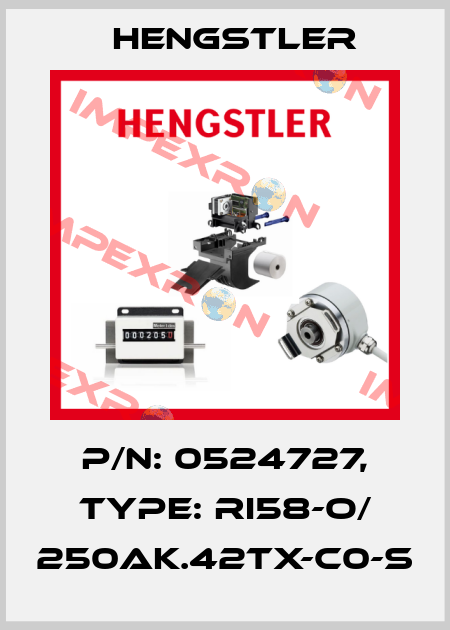 p/n: 0524727, Type: RI58-O/ 250AK.42TX-C0-S Hengstler