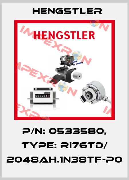 p/n: 0533580, Type: RI76TD/ 2048AH.1N38TF-P0 Hengstler