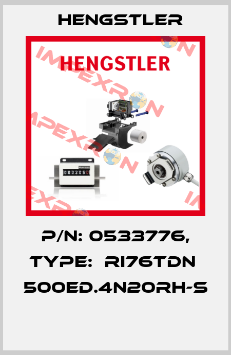 P/N: 0533776, Type:  RI76TDN  500ED.4N20RH-S  Hengstler