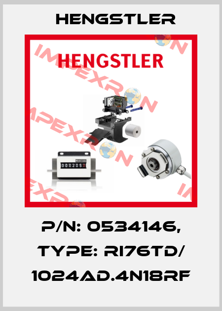 p/n: 0534146, Type: RI76TD/ 1024AD.4N18RF Hengstler
