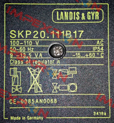 SKP20.111B17 obsolete, replacement SKP25.001 E1  Siemens (Landis Gyr)