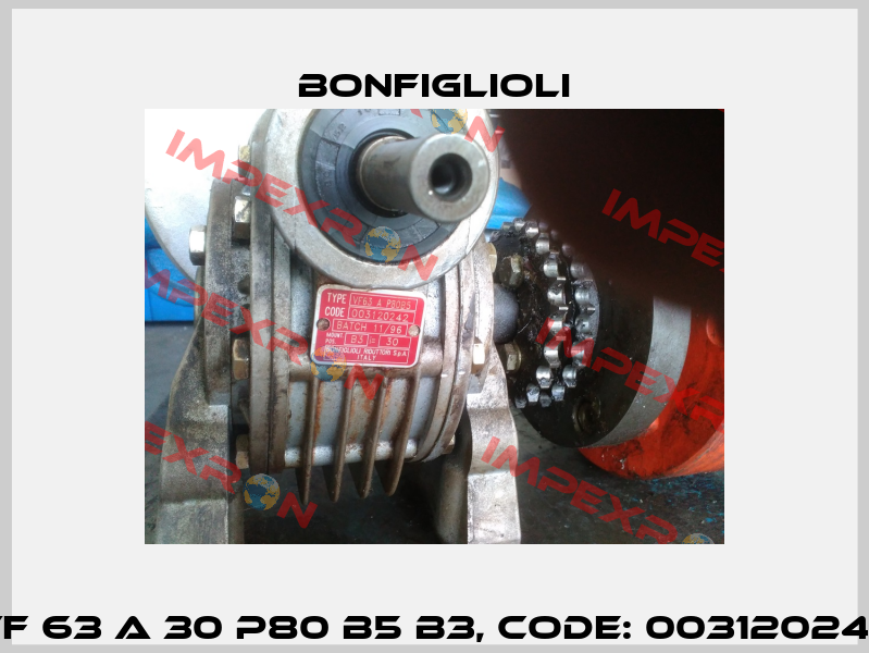 VF 63 A 30 P80 B5 B3, code: 003120242 Bonfiglioli
