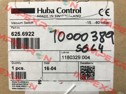 625.6922 OEM Huba Control