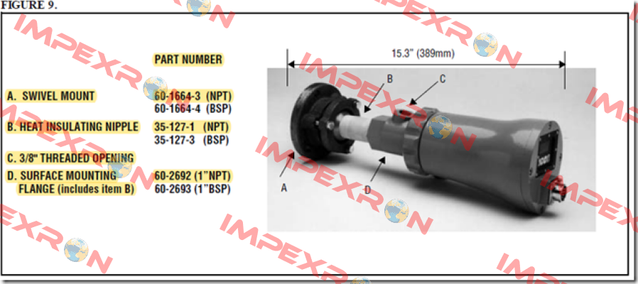 76090000 NPT 3/8" Fireye