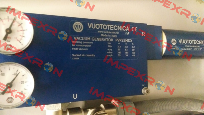 PVP25MDX Vuototecnica