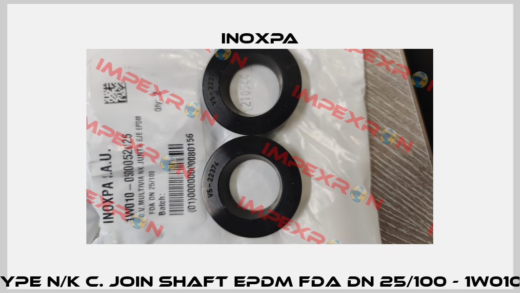 SEAT VALVE TYPE N/K C. JOIN SHAFT EPDM FDA DN 25/100 - 1w010-0500052025 Inoxpa
