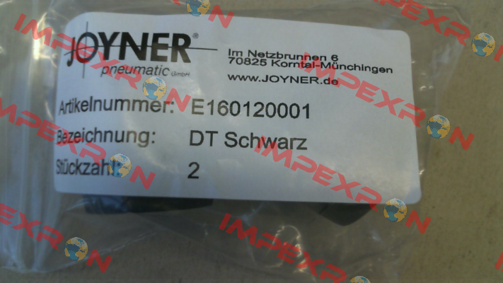 E160120001 Joyner Pneumatic