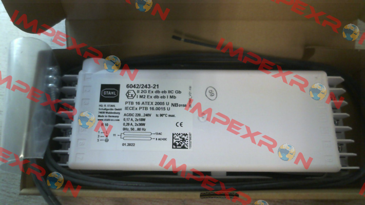 258330 / 6000 1/2x36W 6042/2 1xDC 230V Stahl